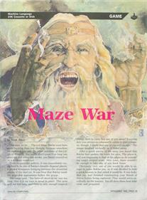 Maze War - Advertisement Flyer - Front Image