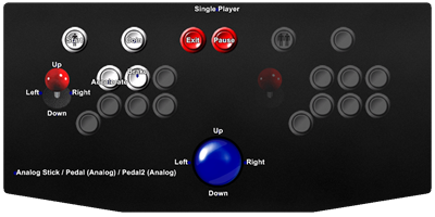 Enduro Racer - Arcade - Controls Information Image