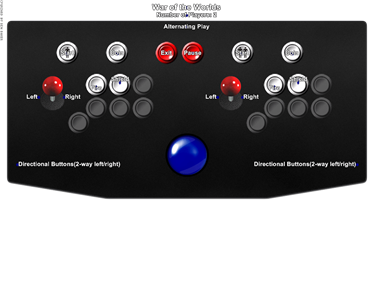 War of the Worlds - Arcade - Controls Information Image
