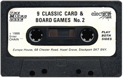 9 Classic card & board games: No. 2 - Cart - Front Image