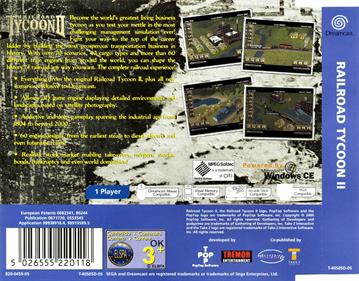 Railroad Tycoon II: Gold Edition - Box - Back Image