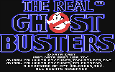 The Real Ghostbusters - Screenshot - Game Title Image
