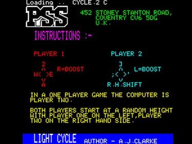 Light Cycle - Screenshot - Game Title Image