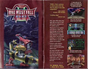 One Must Fall: 2097 - Advertisement Flyer - Front Image