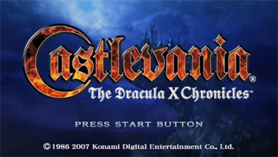 Castlevania: The Dracula X Chronicles - Screenshot - Game Title Image