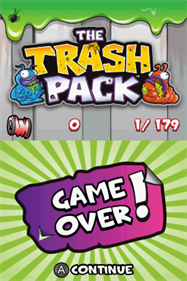 The Trash Pack - Screenshot - Game Over Image