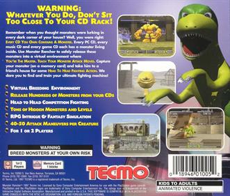 Monster Rancher - Box - Back Image