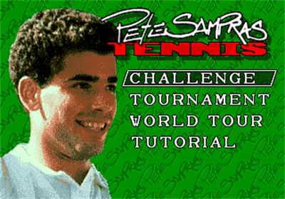 Pete Sampras Tennis - Screenshot - Game Title Image