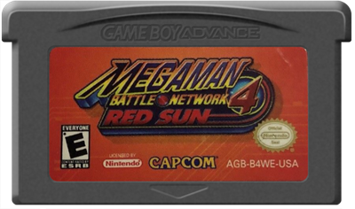 Mega Man Battle Network 4: Red Sun - Cart - Front Image