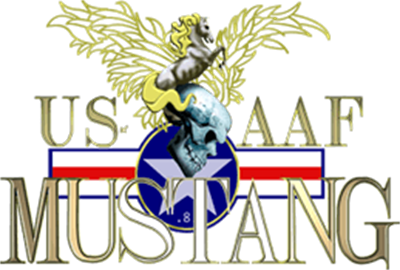 US AAF Mustang - Clear Logo Image