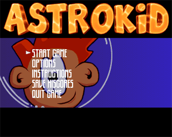 Astrokid in The Battle of Planet Funk - Screenshot - Game Title Image