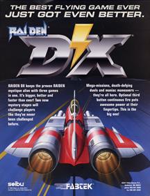 Raiden DX - Advertisement Flyer - Front Image
