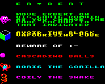 'Er*Bert - Screenshot - Game Select Image