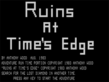 Ruins at Time's Edge - Screenshot - Game Title Image