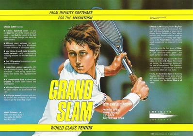 Grand Slam: World Class Tennis - Advertisement Flyer - Front Image