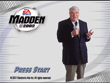Madden NFL 2002 - Screenshot - Game Title Image