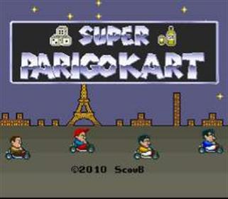 Super Parigo Kart - Screenshot - Game Title Image