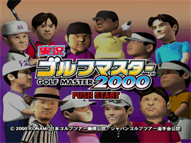 Jikkyou Golf Master 2000 - Screenshot - Game Title Image