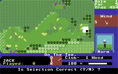 Pro Golf (Atlantis Software) - Screenshot - Gameplay Image