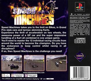 Speed Machines - Box - Back Image