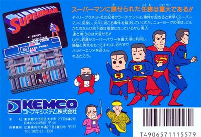 Superman - Box - Back Image