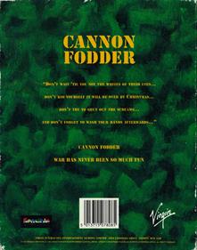 Cannon Fodder - Box - Back Image