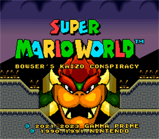 Super Mario World: Bowser's Kaizo Conspiracy - Screenshot - Game Title Image