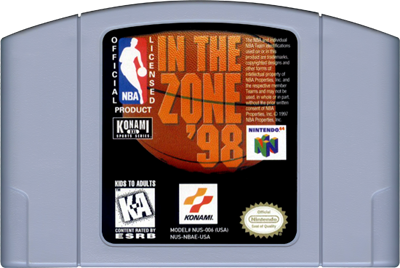 NBA in the Zone '98 - Cart - Front Image