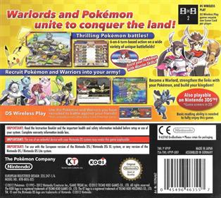 Pokémon Conquest - Box - Back Image