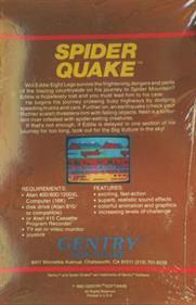 Spider Quake - Box - Back Image