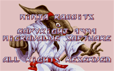 Ninja Rabbits - Screenshot - Game Title Image