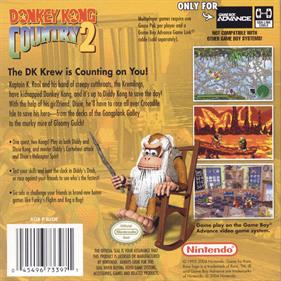 Donkey Kong Country 2 - Box - Back Image