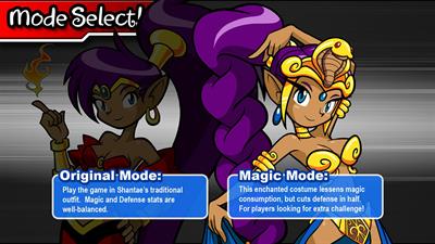 Shantae: Risky's Revenge: Director's Cut - Screenshot - Game Select Image