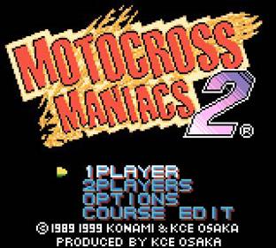 Motocross Maniacs 2 - Screenshot - Game Title Image