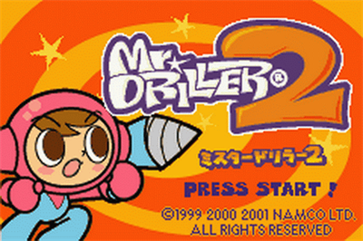Mr. Driller 2 - Screenshot - Game Title Image