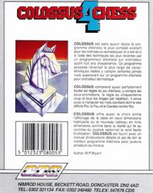 Colossus Chess 4 - Box - Back Image