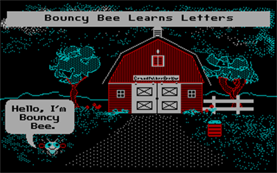 Bouncy Bee Learns Letters - Screenshot - Game Title Image
