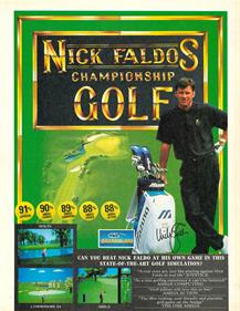 Nick Faldo's Championship Golf - Advertisement Flyer - Front Image