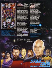 Star Trek: The Next Generation - Advertisement Flyer - Back Image