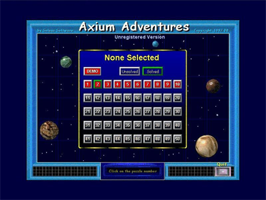 Axium Adventures - Screenshot - Game Select Image