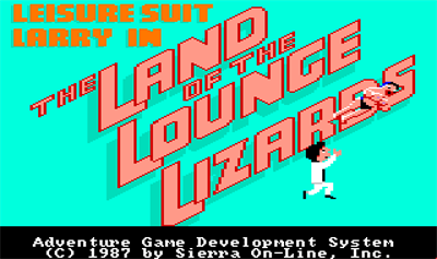 Leisure Suit Larry In the Land of the Lounge Lizards - Screenshot - Game Title Image