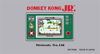 Donkey Kong Jr. (New Wide Screen) - Box - Back - Reconstructed Image