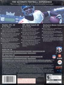 Madden NFL 09 (Collector's Edition) - Box - Back Image