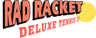 Rad Racket: Deluxe Tennis II - Clear Logo Image
