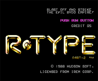 R-Type II - Screenshot - Game Title Image