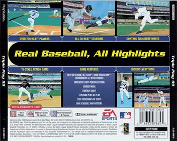 Triple Play 99 - Box - Back Image