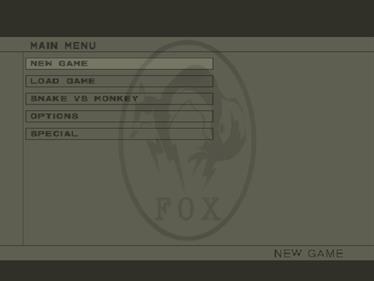 Metal Gear Solid 3: Snake Eater - Screenshot - Game Select Image