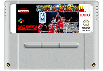 Tecmo Super NBA Basketball - Fanart - Cart - Front Image