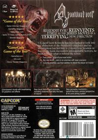 Resident Evil: 10th Anniversary Collection (Player's Choice) - Box - Back Image