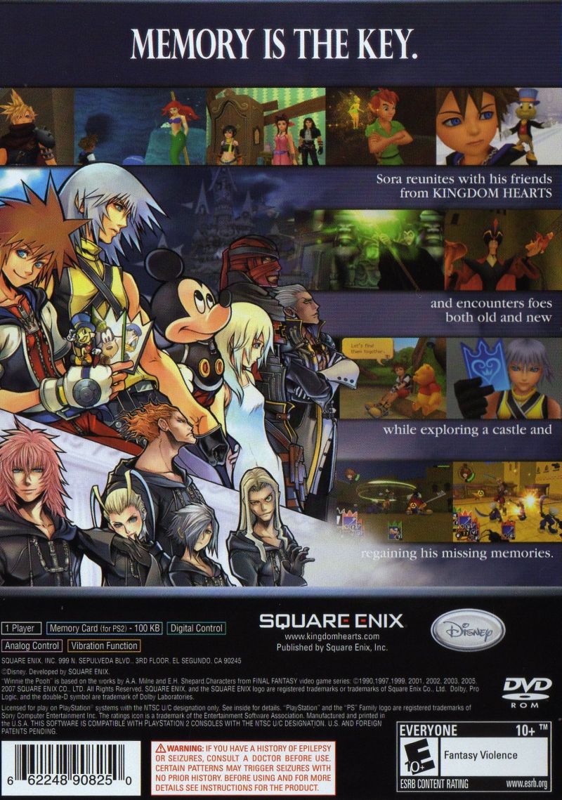 Kingdom Hearts Re Chain Of Memories Details Launchbox Games Database